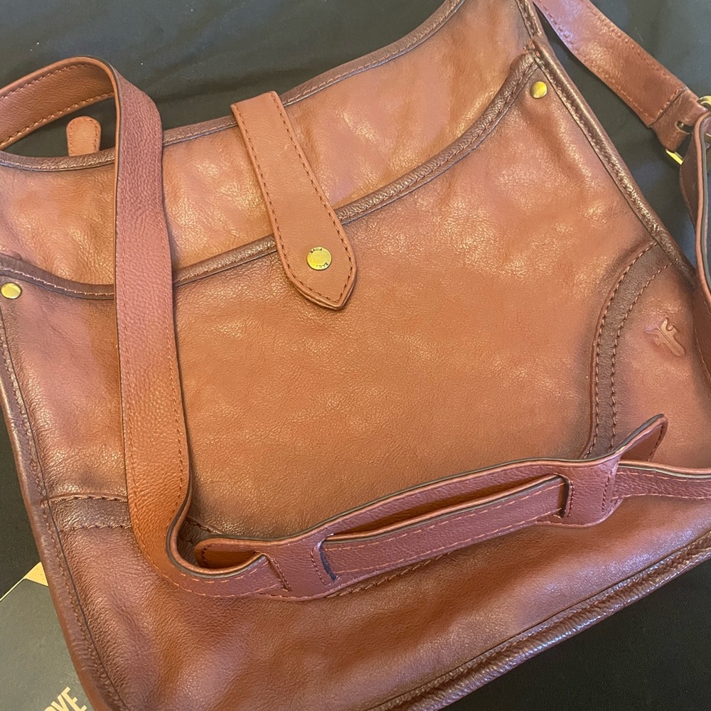 Frye Brown Leather Crossbody Bag - Picture 6 of 7